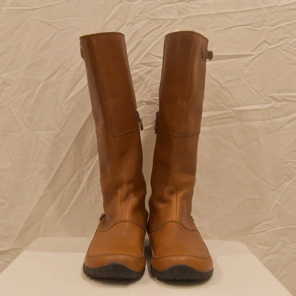 Brown Leather Women's Boots - Picture 2 of 15
